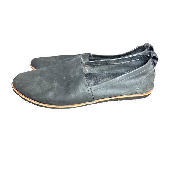 Sorel Black Ella Slip-On Shoes Sz 10 M Round Toe Comfort Flats Loafer - Picture 3 of 11